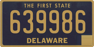 DE license plate 639986