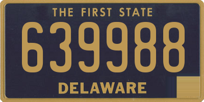 DE license plate 639988