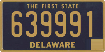 DE license plate 639991