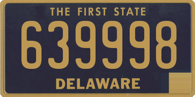DE license plate 639998