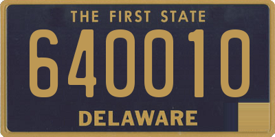 DE license plate 640010