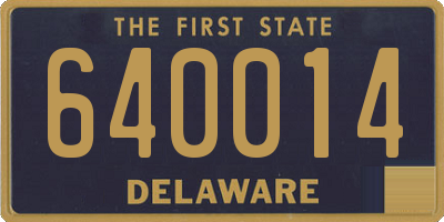 DE license plate 640014