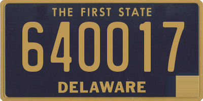 DE license plate 640017
