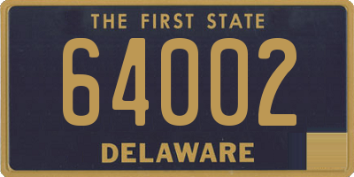 DE license plate 64002