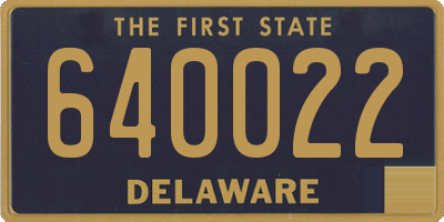DE license plate 640022