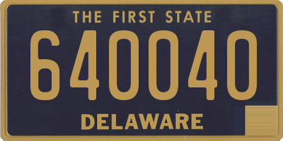 DE license plate 640040