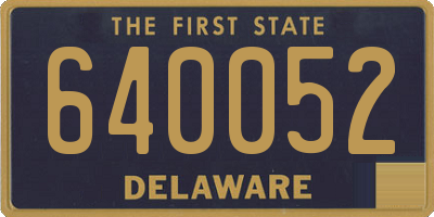 DE license plate 640052