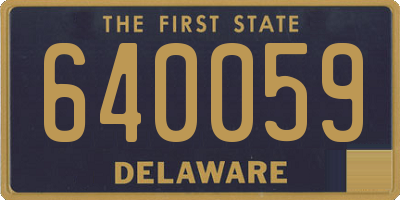 DE license plate 640059