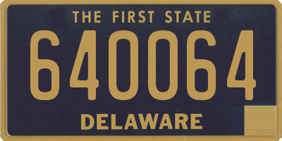DE license plate 640064