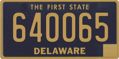 DE license plate 640065