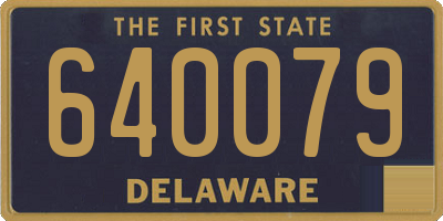 DE license plate 640079