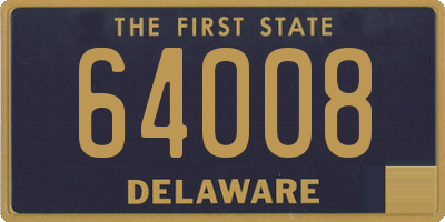 DE license plate 64008