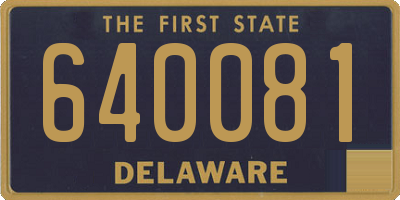 DE license plate 640081