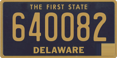 DE license plate 640082