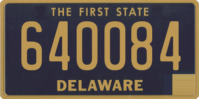 DE license plate 640084