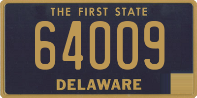 DE license plate 64009