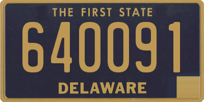 DE license plate 640091