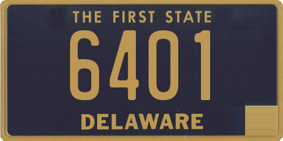 DE license plate 6401