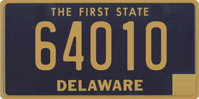 DE license plate 64010
