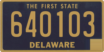 DE license plate 640103
