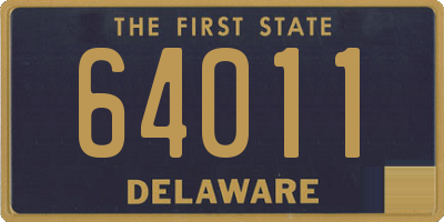 DE license plate 64011