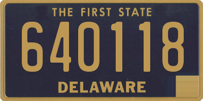 DE license plate 640118