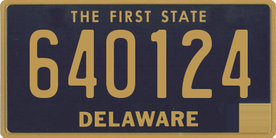 DE license plate 640124