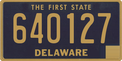 DE license plate 640127