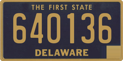 DE license plate 640136