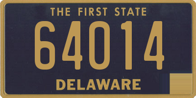 DE license plate 64014
