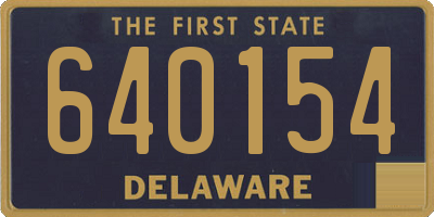DE license plate 640154