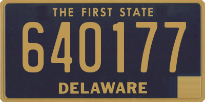 DE license plate 640177
