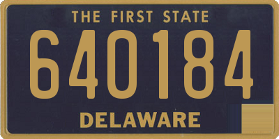 DE license plate 640184