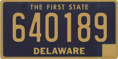 DE license plate 640189