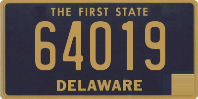 DE license plate 64019