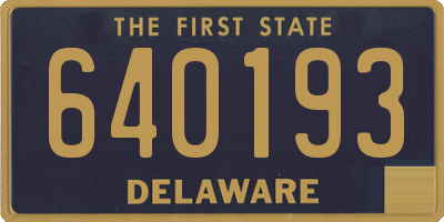 DE license plate 640193