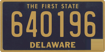 DE license plate 640196