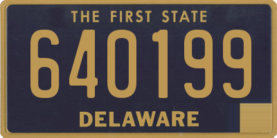 DE license plate 640199