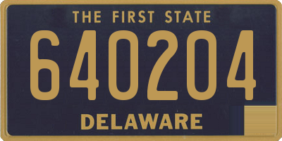 DE license plate 640204