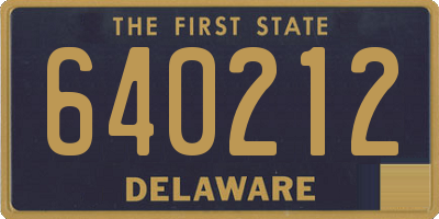 DE license plate 640212