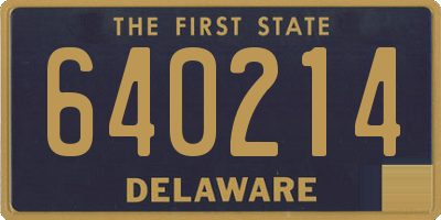 DE license plate 640214