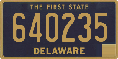 DE license plate 640235