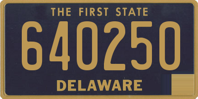DE license plate 640250