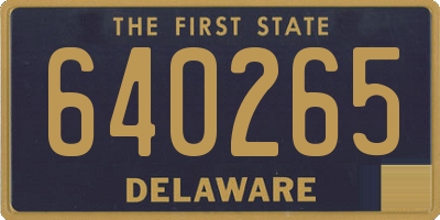 DE license plate 640265
