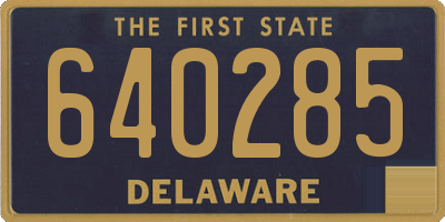 DE license plate 640285