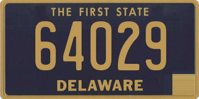 DE license plate 64029