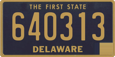 DE license plate 640313