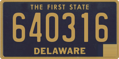 DE license plate 640316