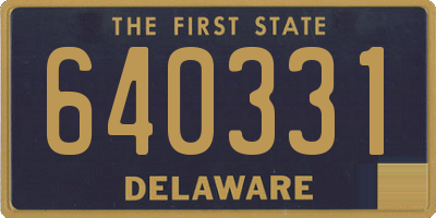 DE license plate 640331