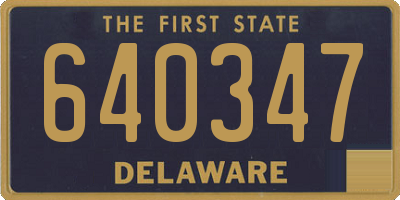 DE license plate 640347